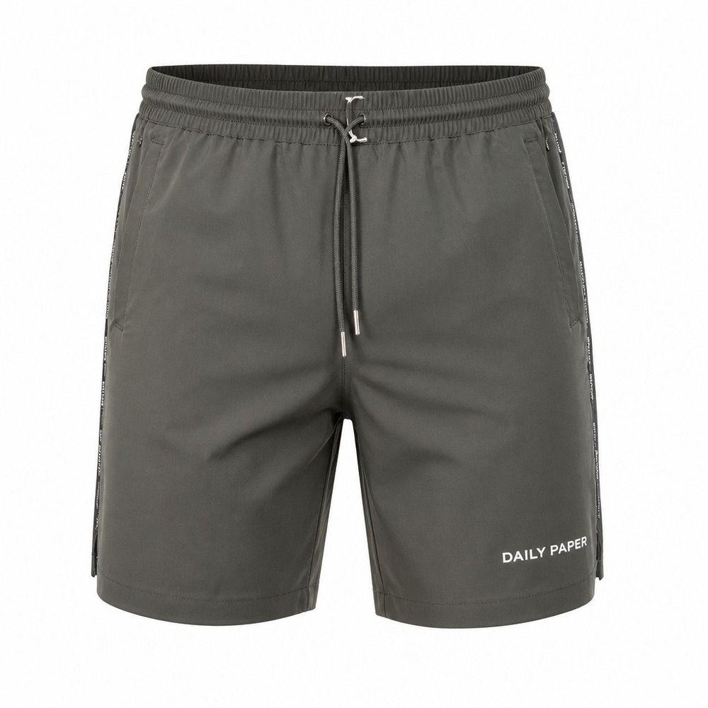 Daily Paper Mehani Shorts Mens Large Chimera Gray Nylon Athletic Streetwear